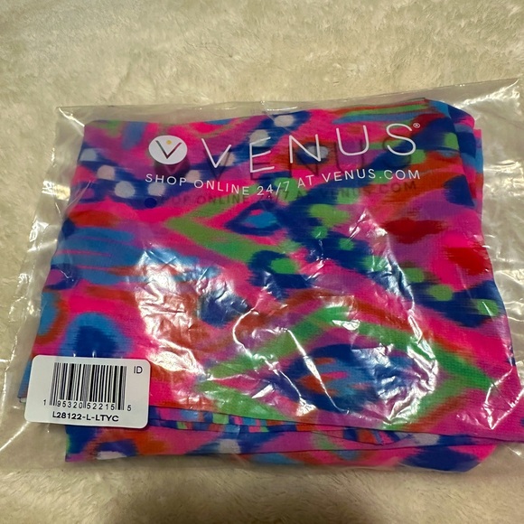 NWT VENUS Tie Front Vibrant Print Tunic - Picture 4 of 5